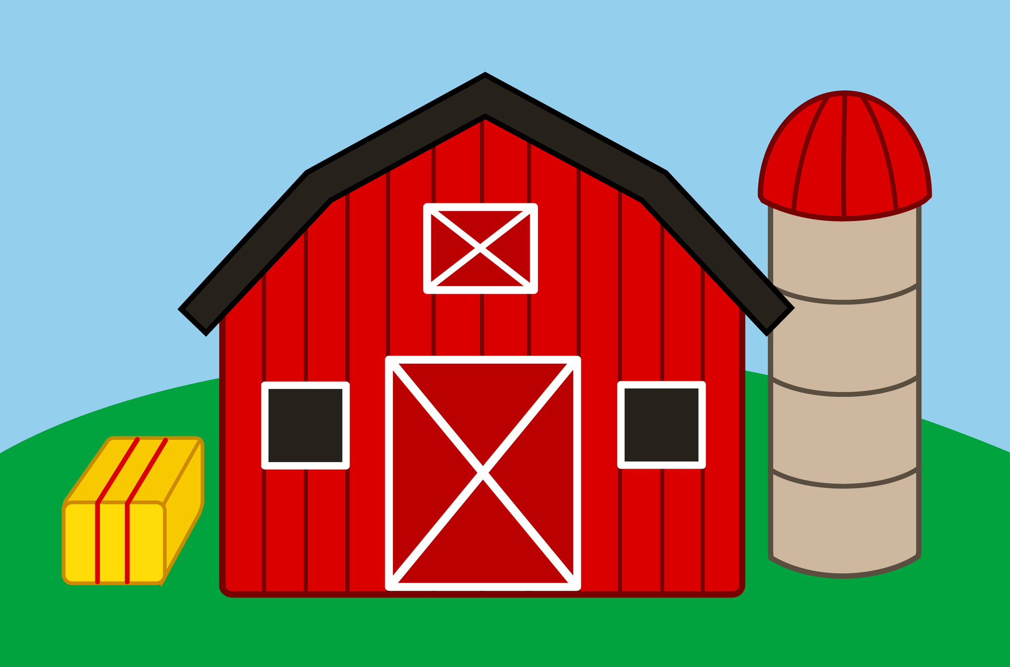 Farm art, Farm pictures, Farm cartoon