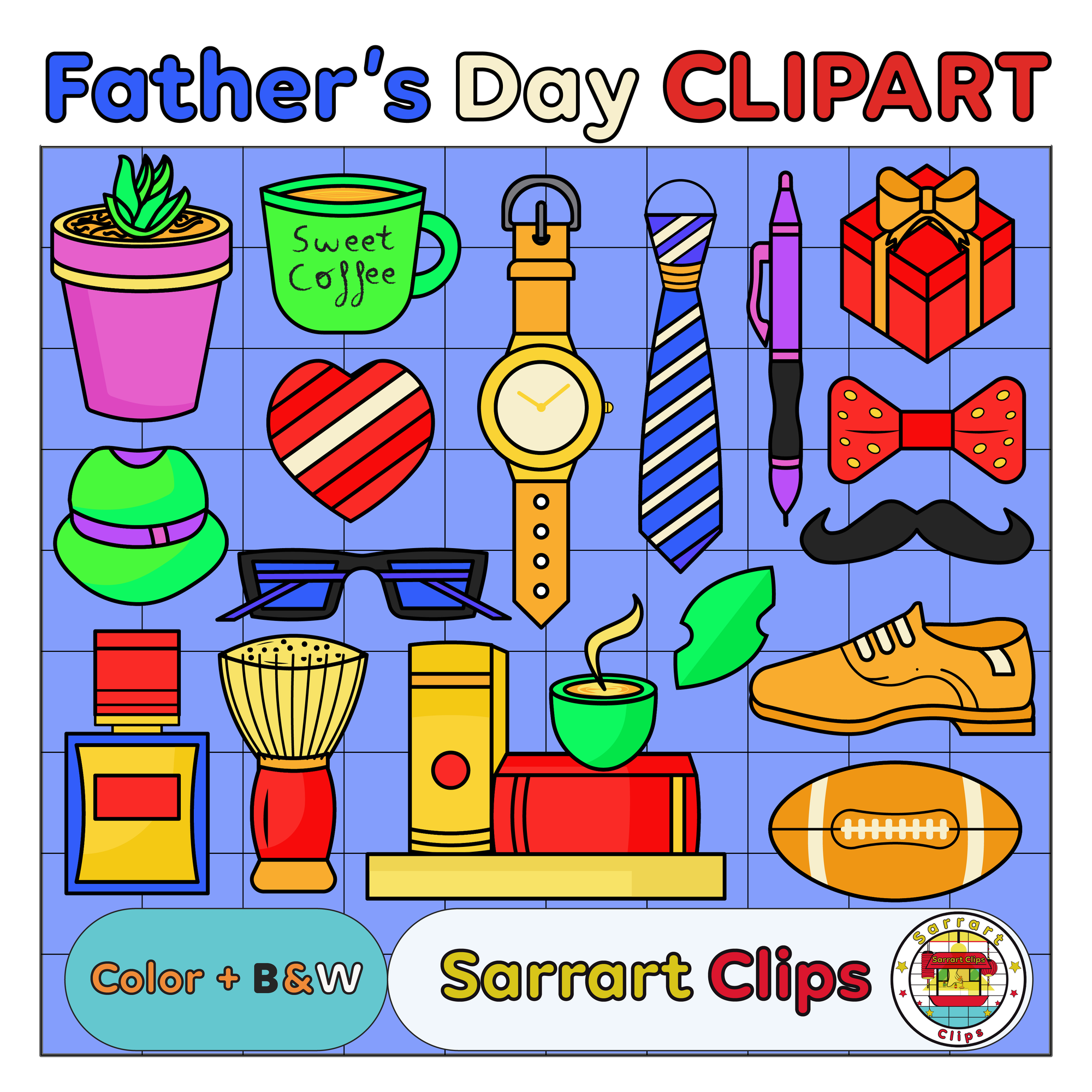 Father and Son Waving - Joyful Family Illustration for Websites & Print ...