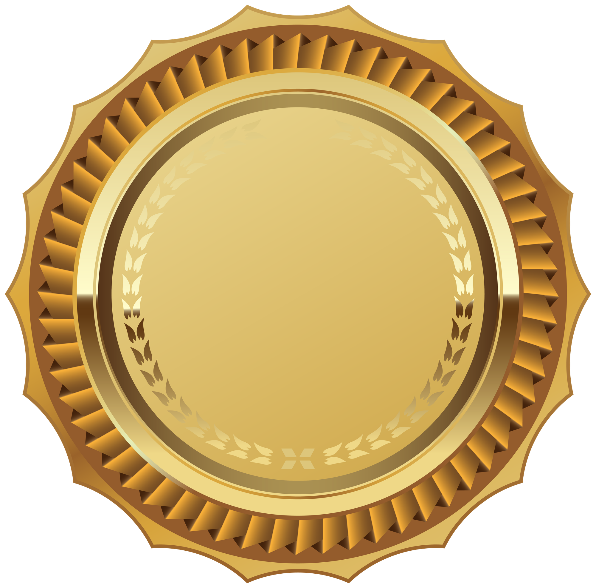 Gold Seal with Ribbon PNG Clipart Image | Ribbon png, Gold clipart ...