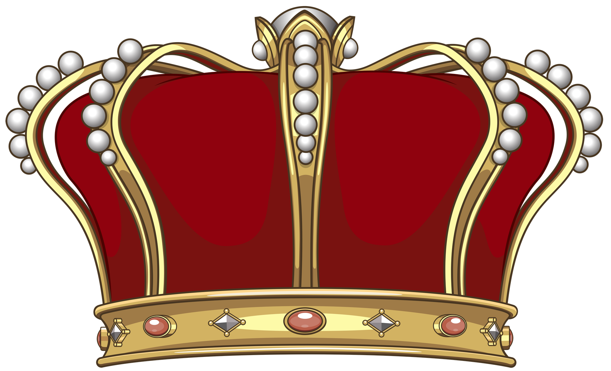 King Crown PNG Clip Art Image | Red crown clipart, Crown images king ...