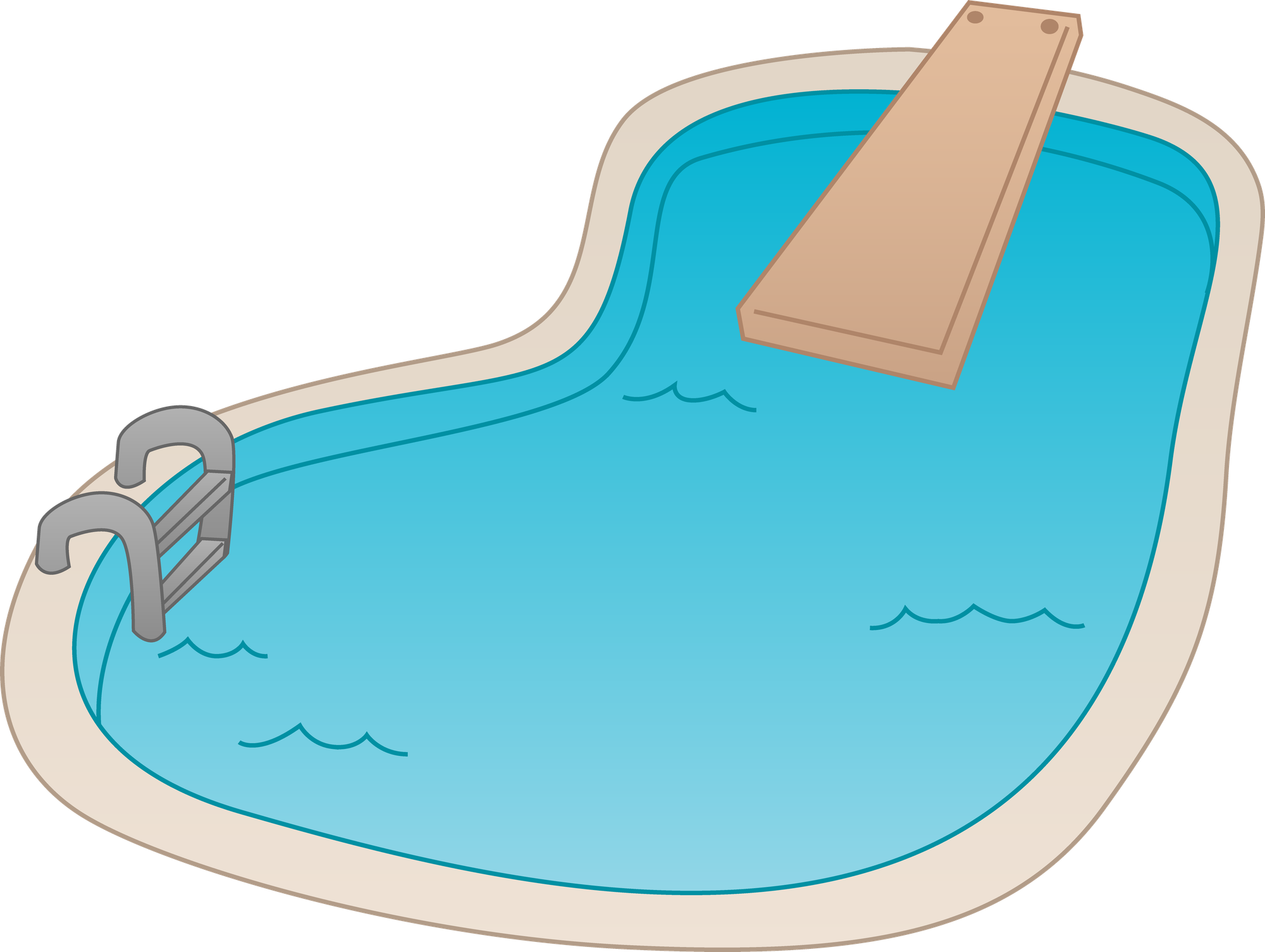 Swimming pool games clipart #2673679