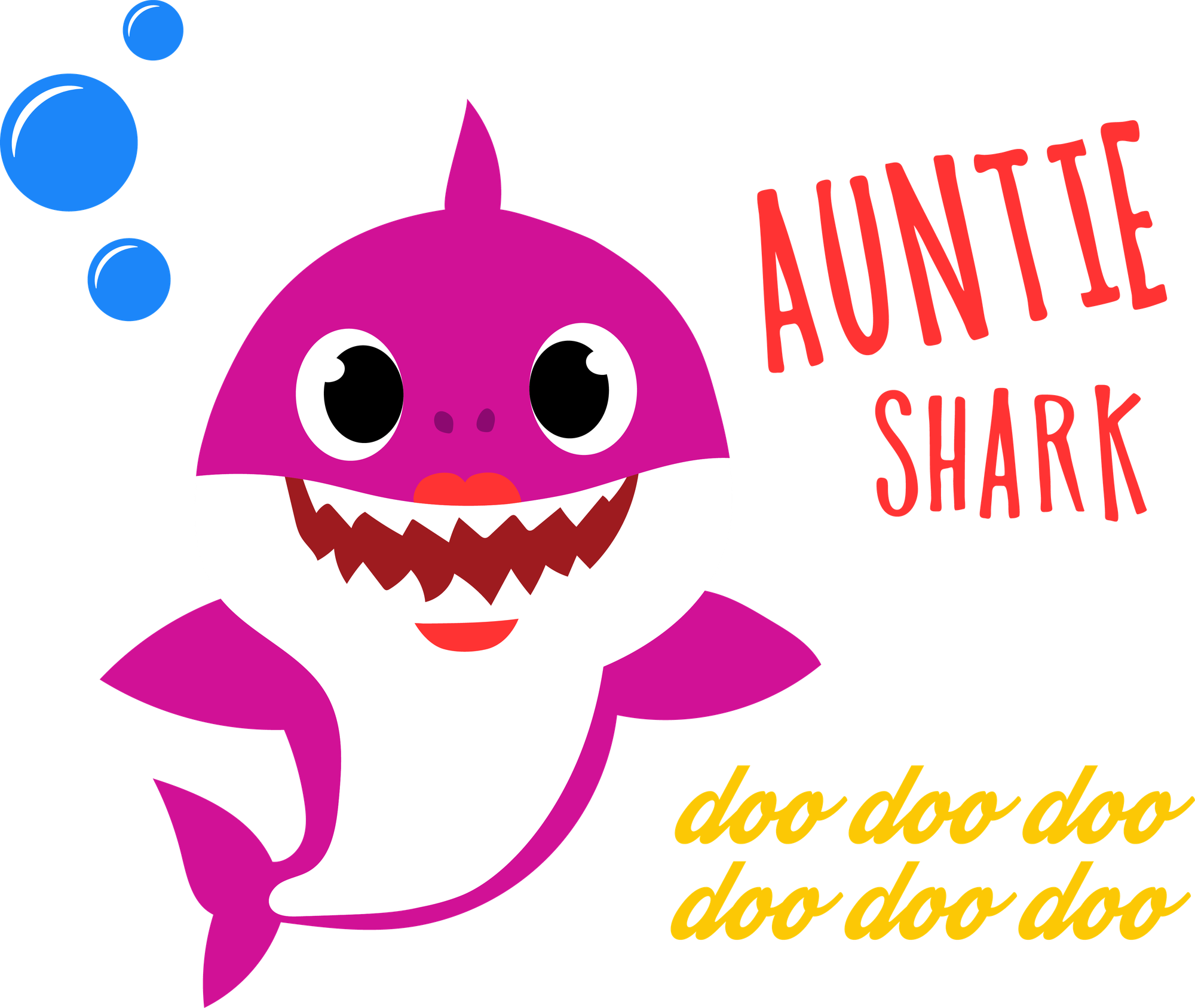 Auntie Shark SVG, a cute clip art.