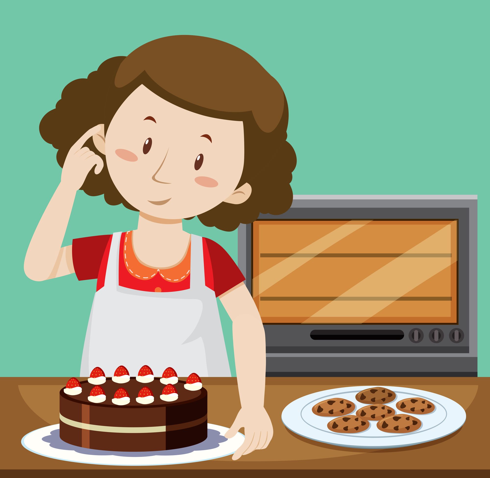 Baking tools clip art set.
