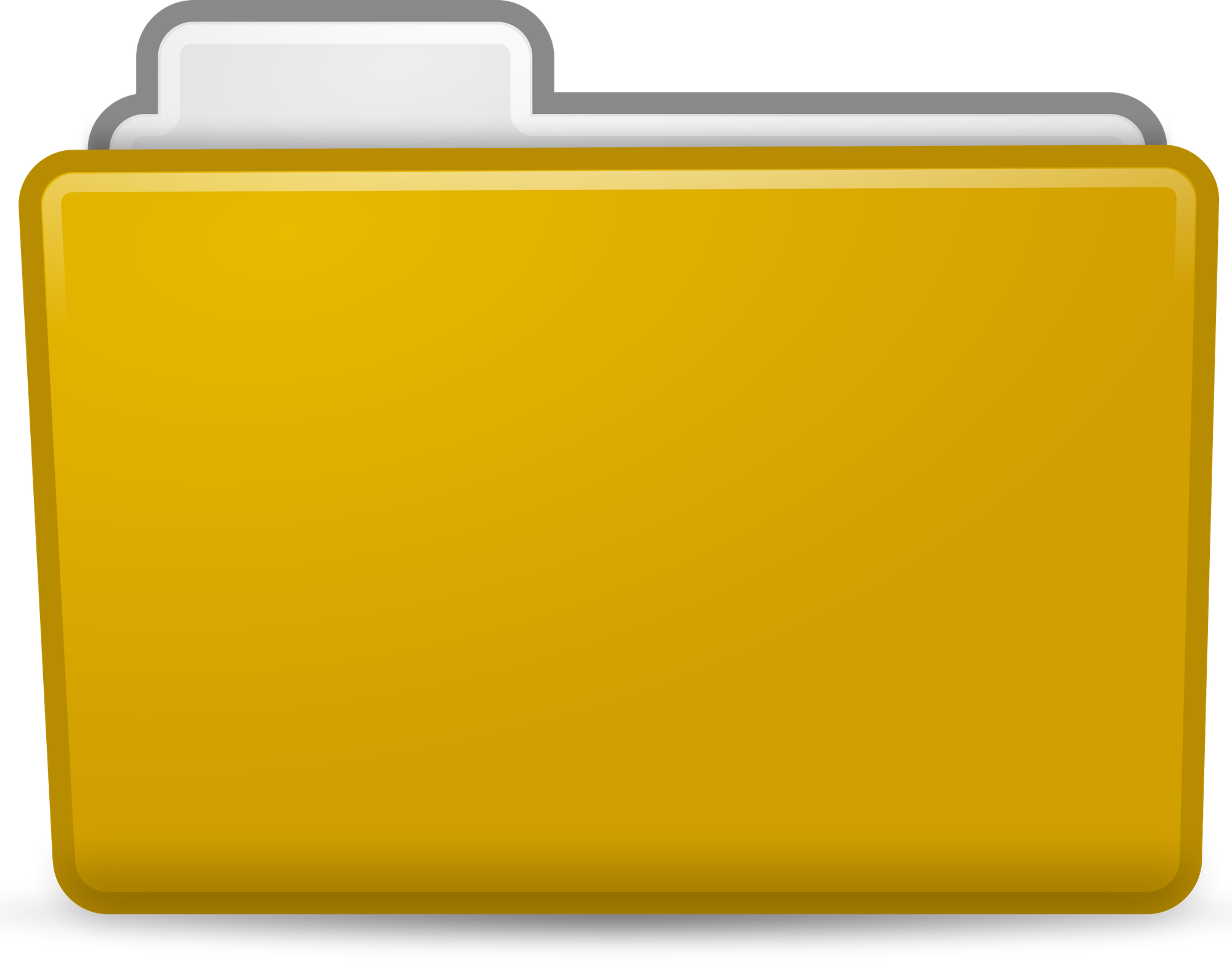 Blue folder icon, a digital graphic.