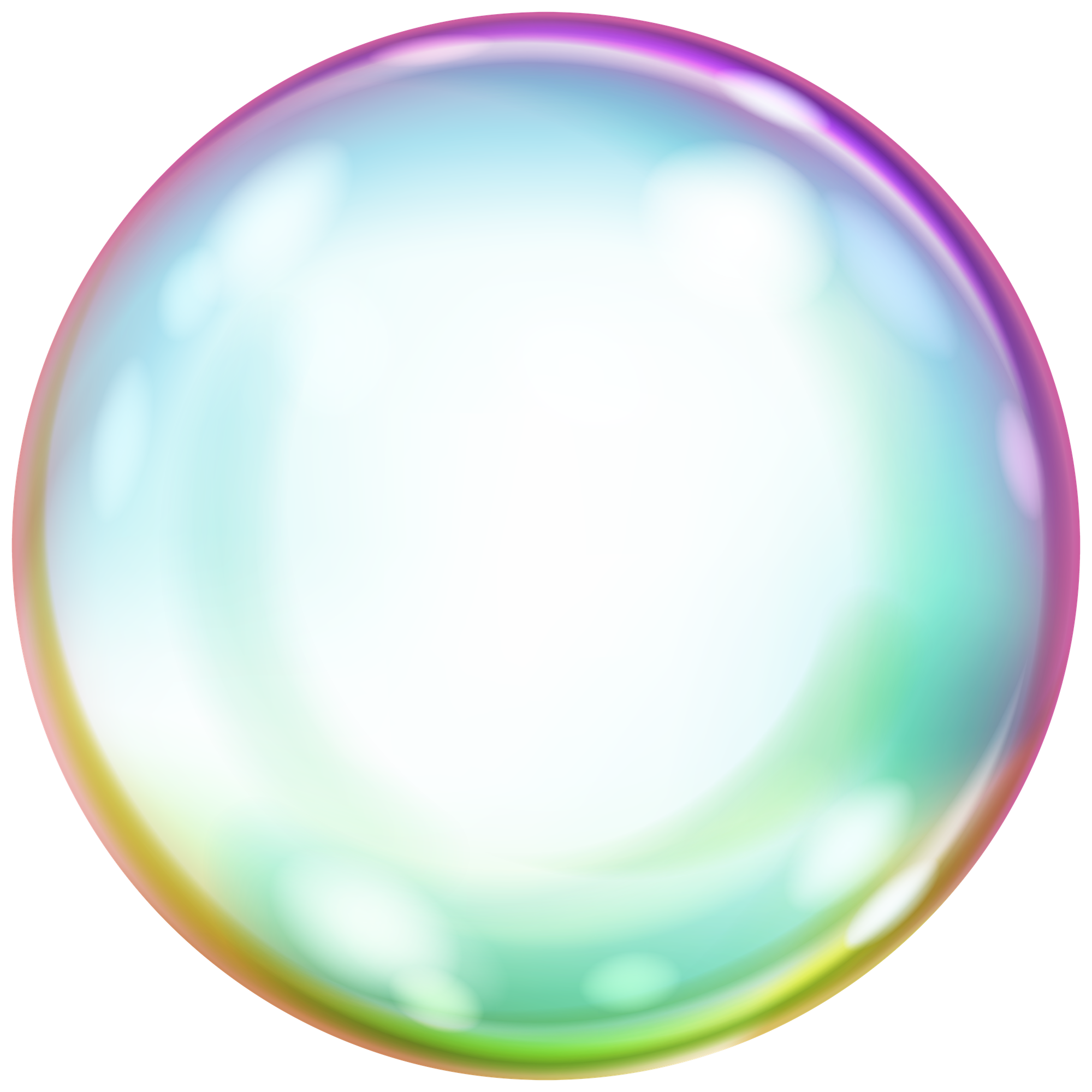 Colorful sphere bubble art.