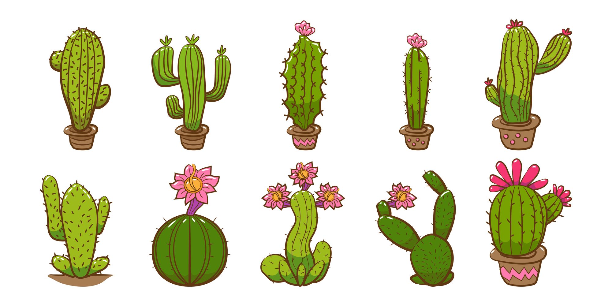Stylized cactus silhouette, a unique art piece.