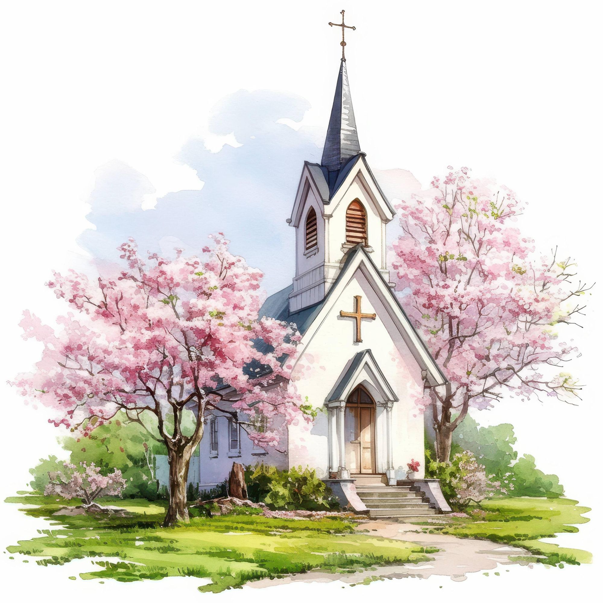 Vintage church illustrations