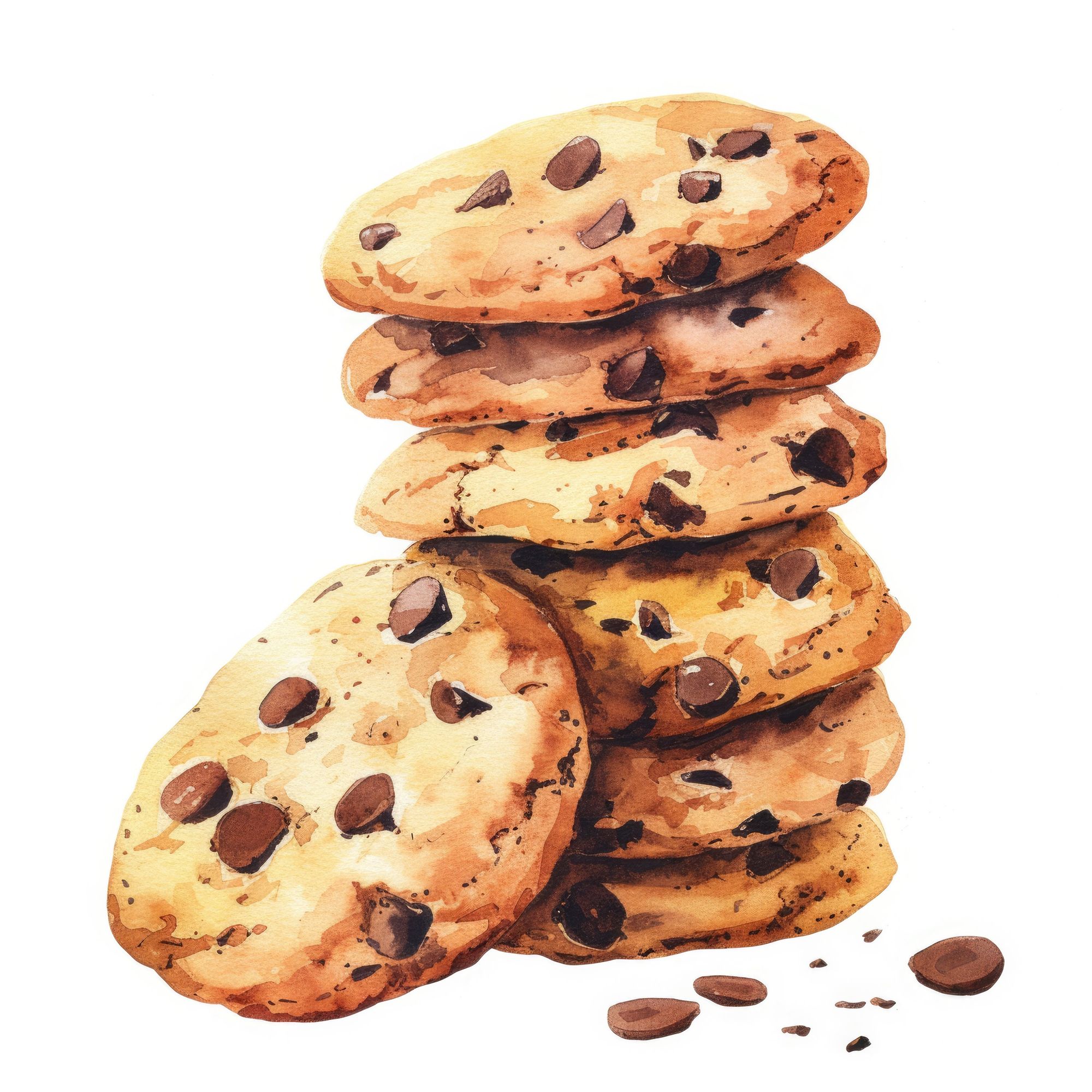 Watercolor cookies, a tasty bundle.