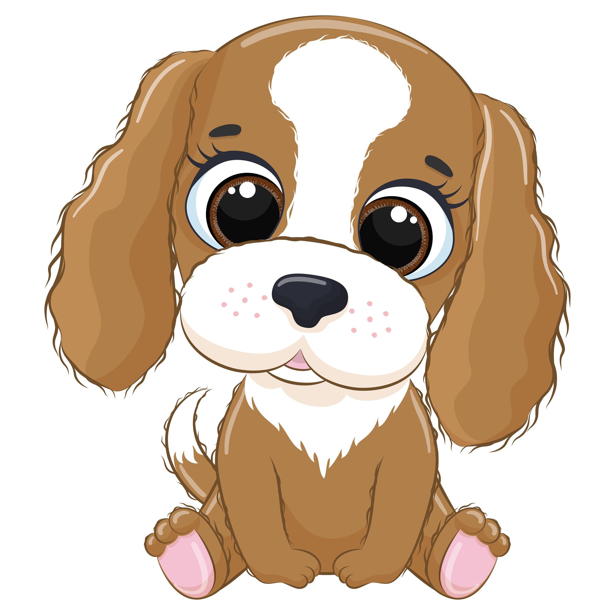 Adorable pups in a cute clip art pack.