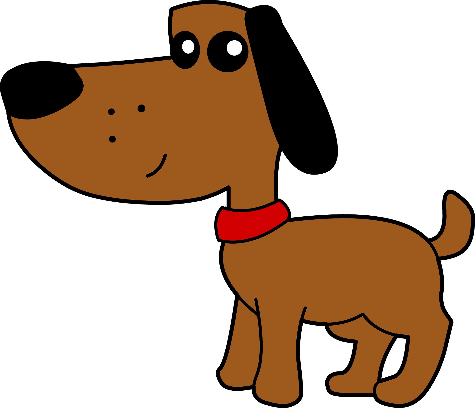 Free clip art of a happy dog.