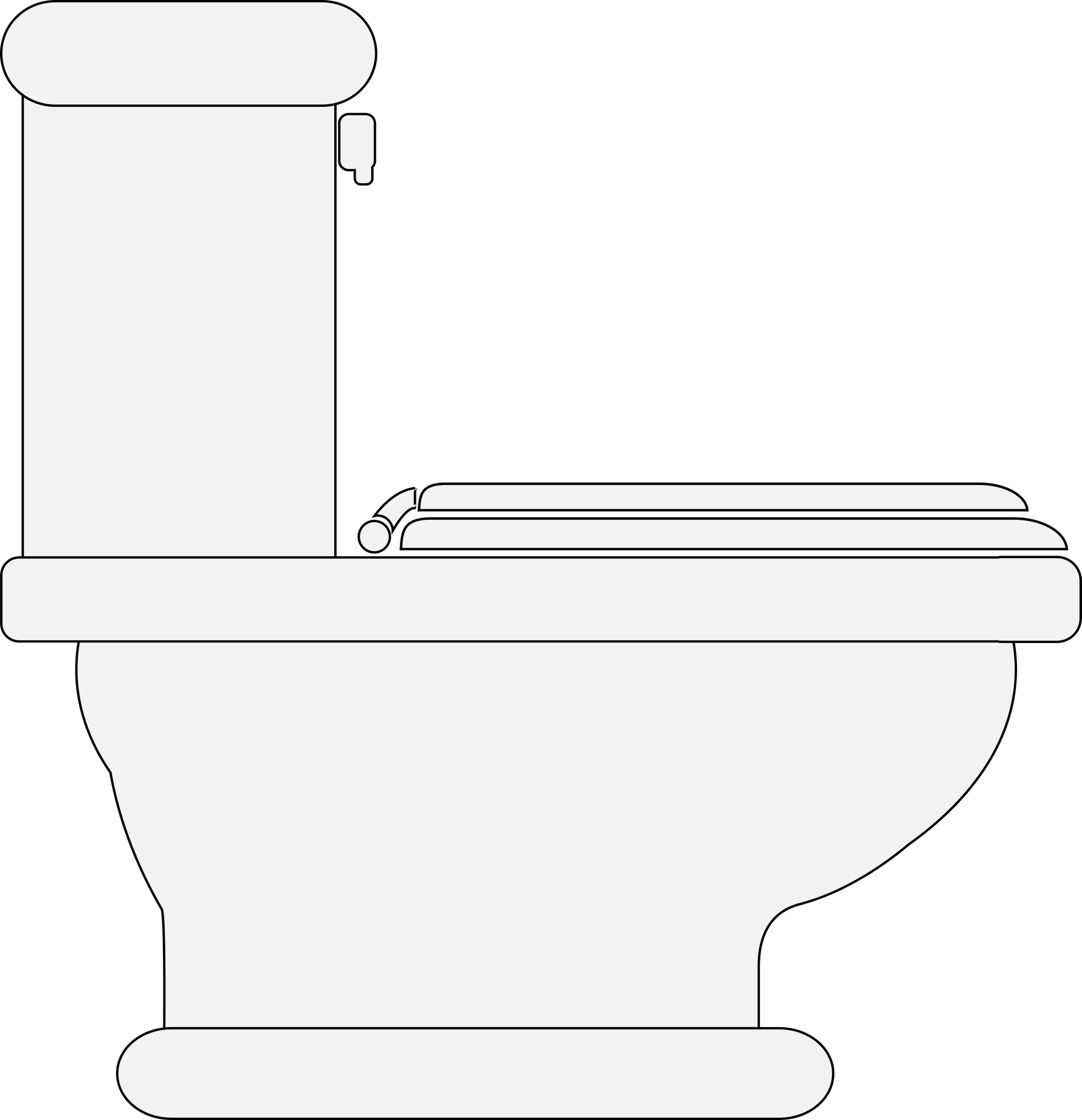 Transparent toilet clip art image.