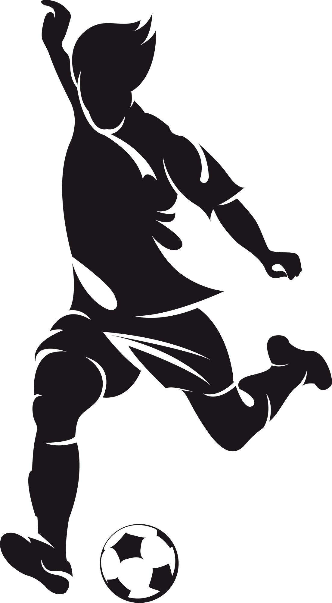 American football player in action.