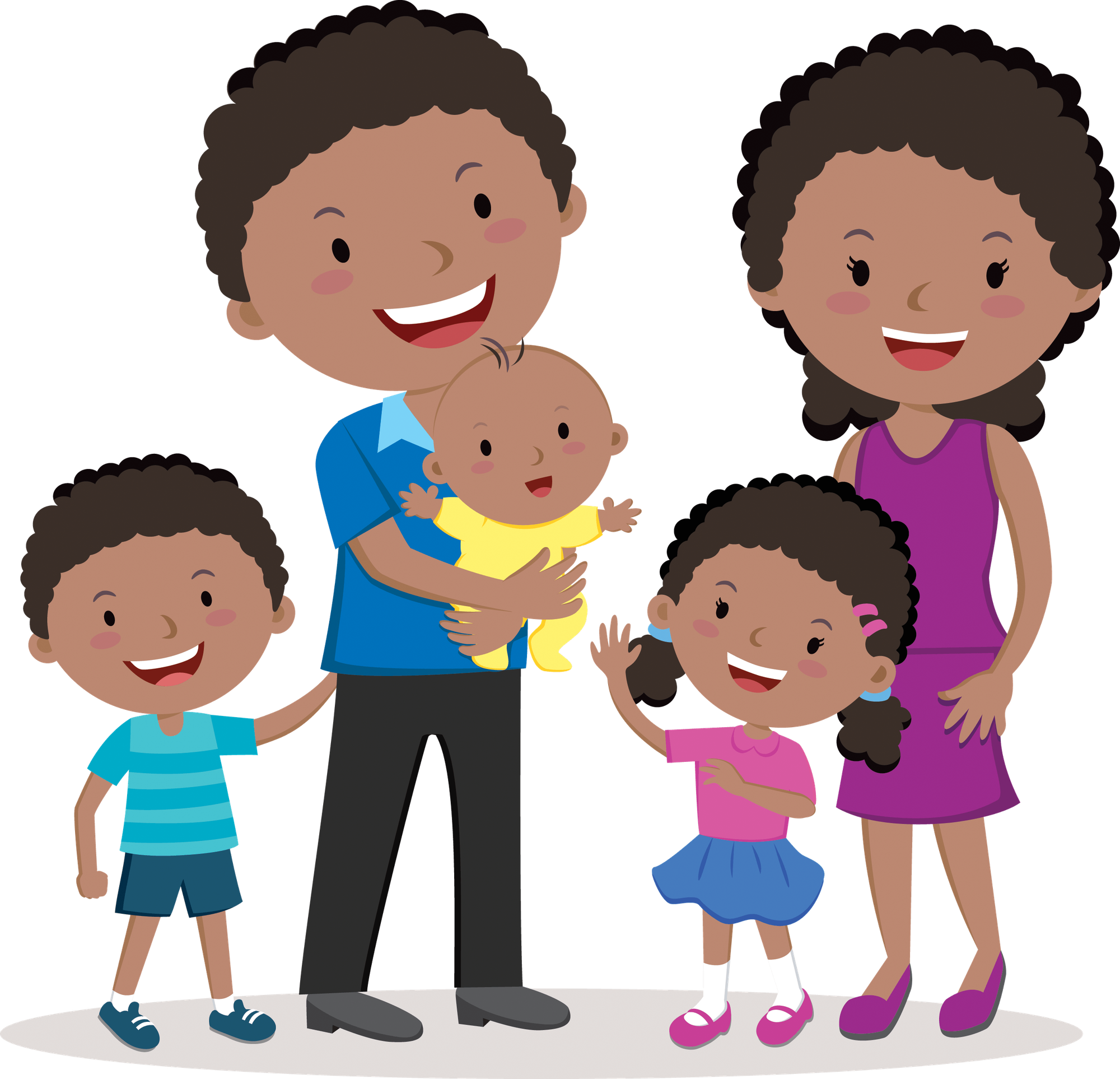 Happy family in a blog post.