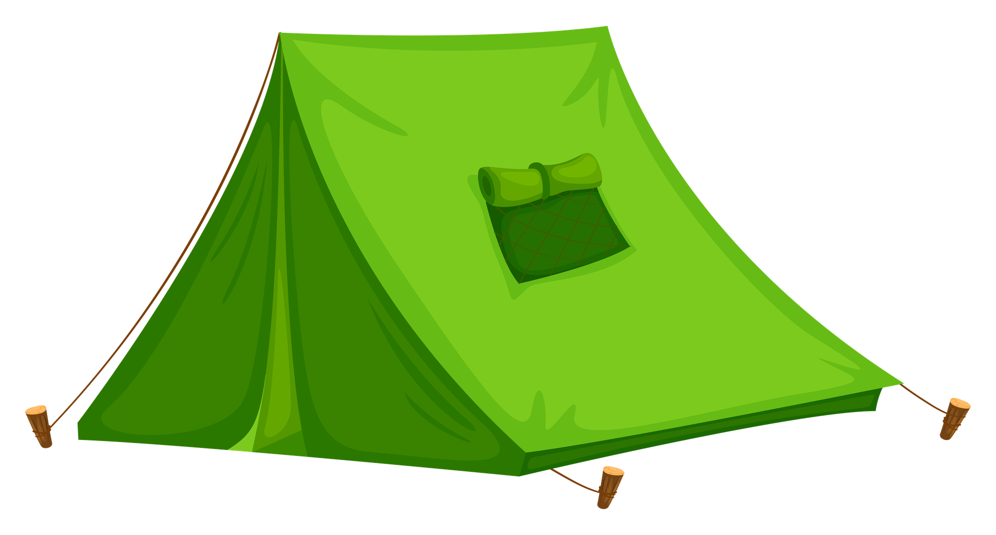 Colorful camping clip art tents