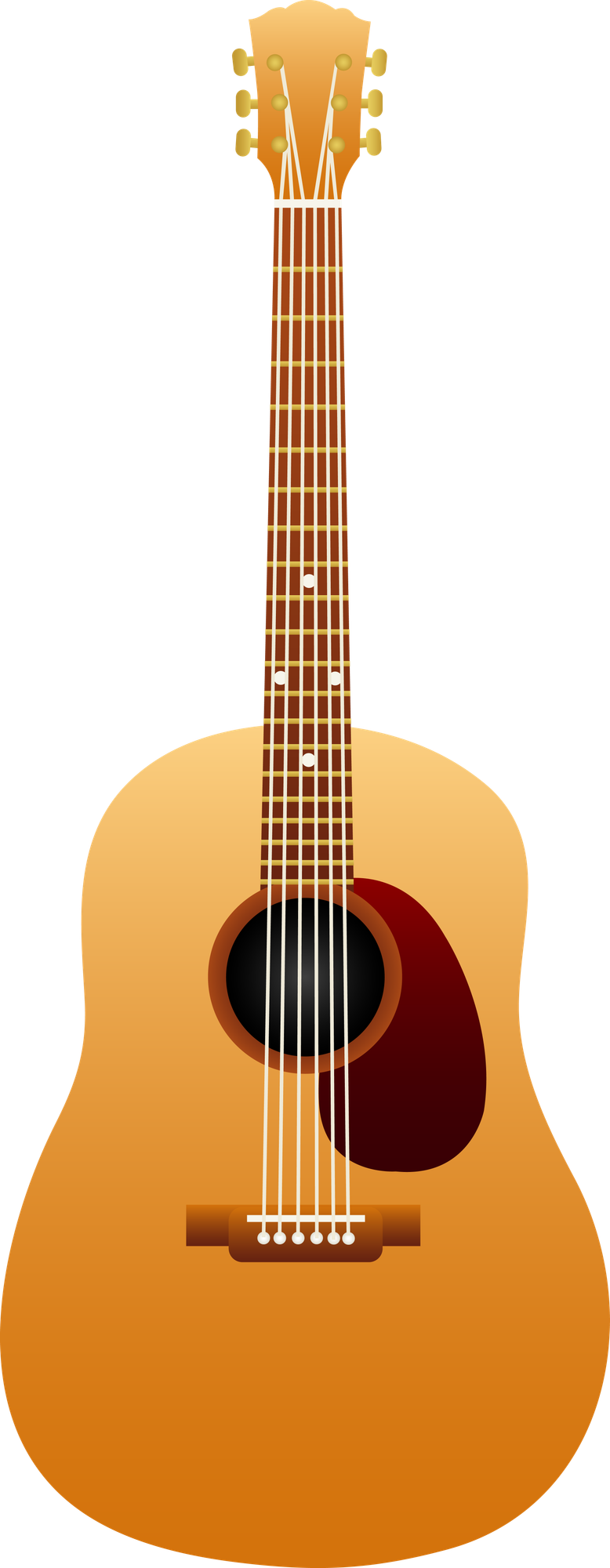 Colorful guitar clip for musicians.