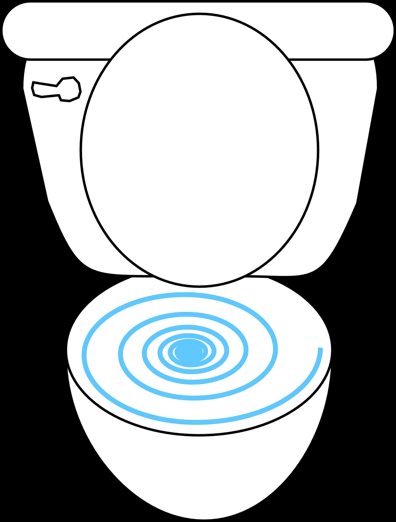 Transparent toilet PNG, a clean design.