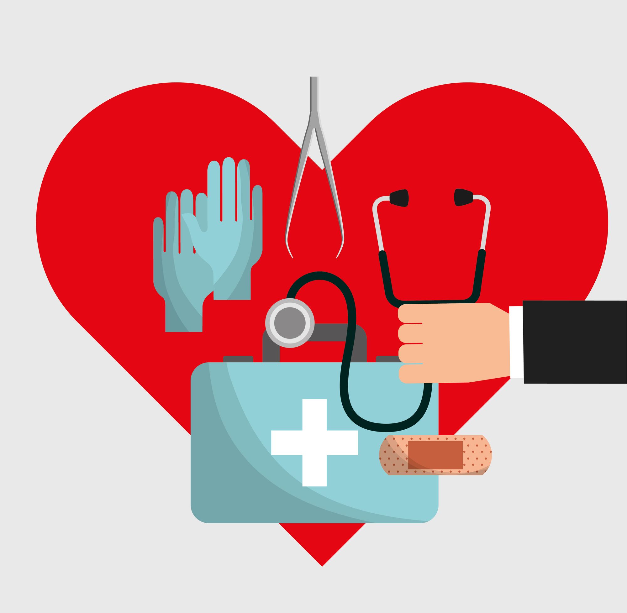 Iconic health symbol, simple and bold.