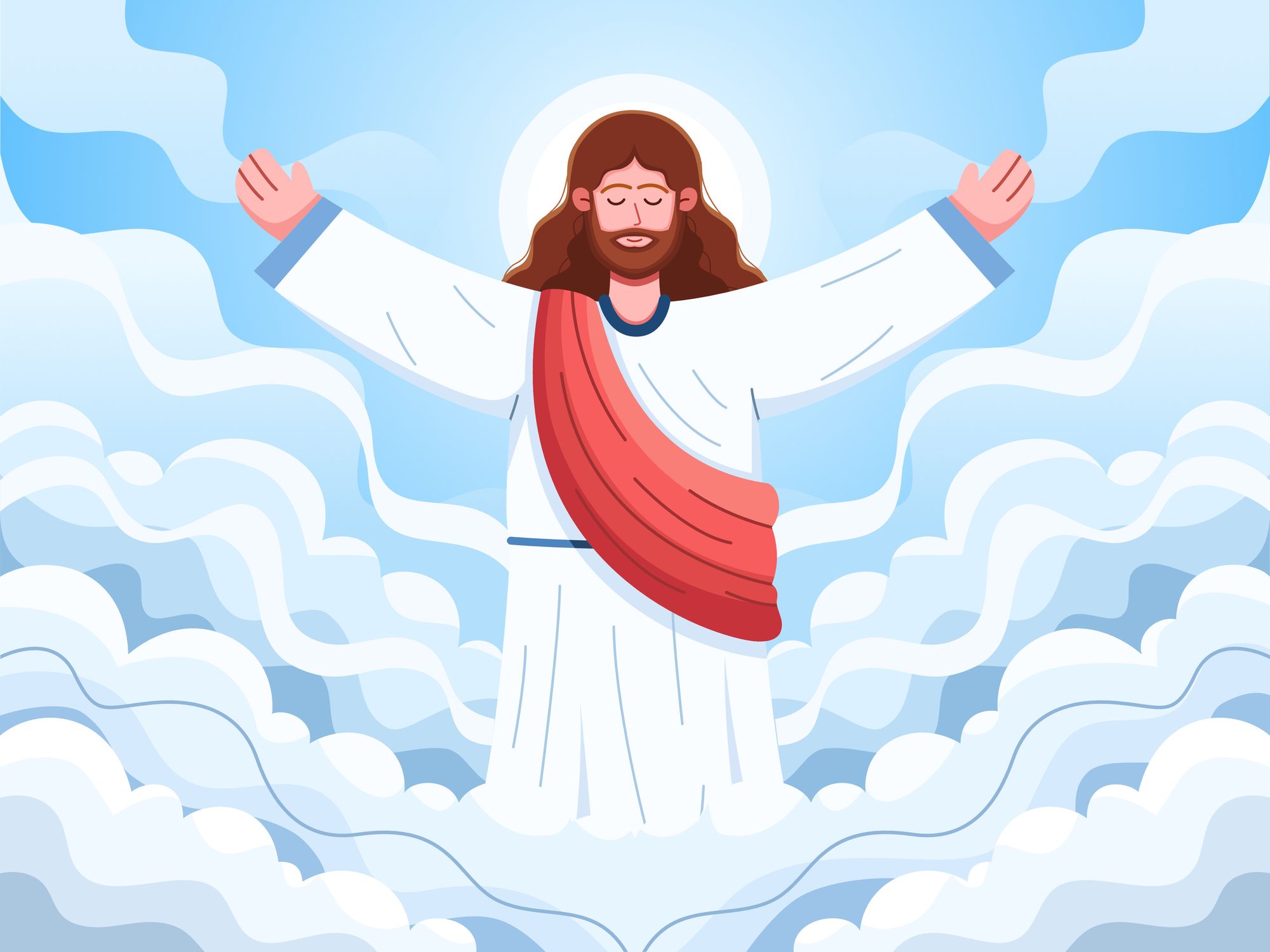Jesus Paintings Christ Ascending Into Heaven Clip Art