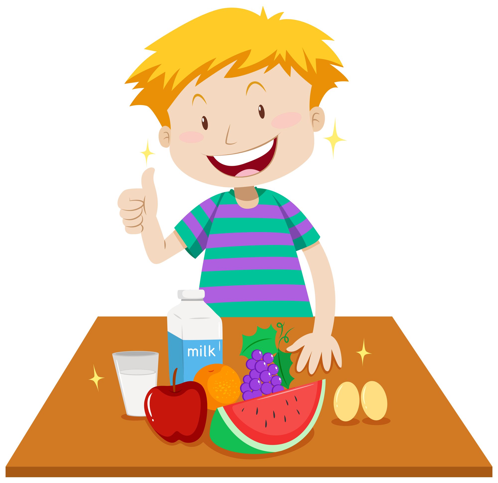 Kids Food Clipart - Clip Art Nourriture - KDGJX