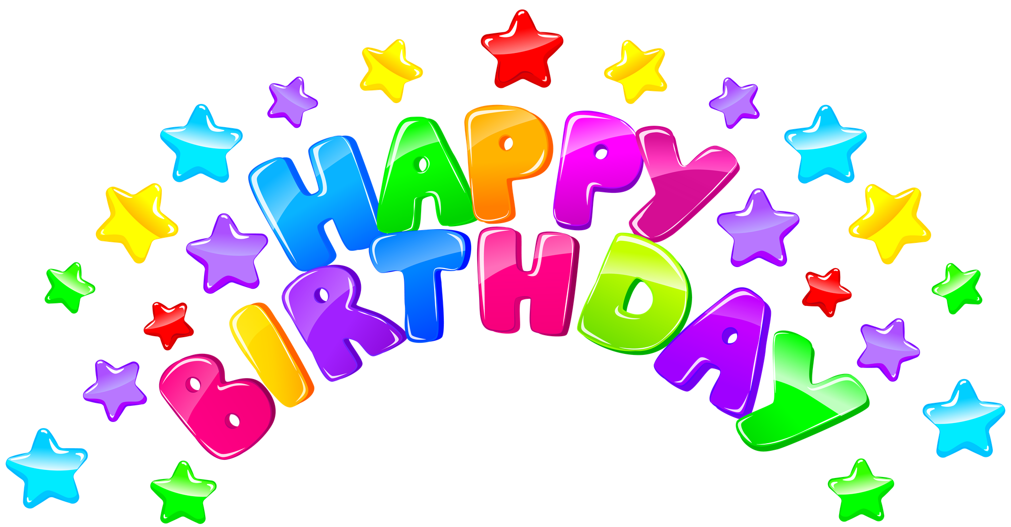 Birthday clip art for October.