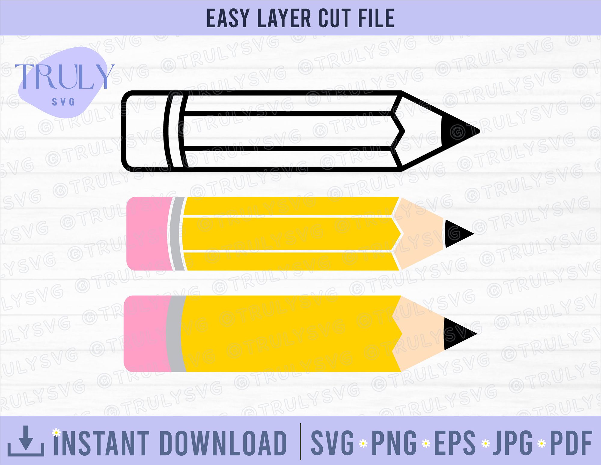 Teacher's pencil, SVG style