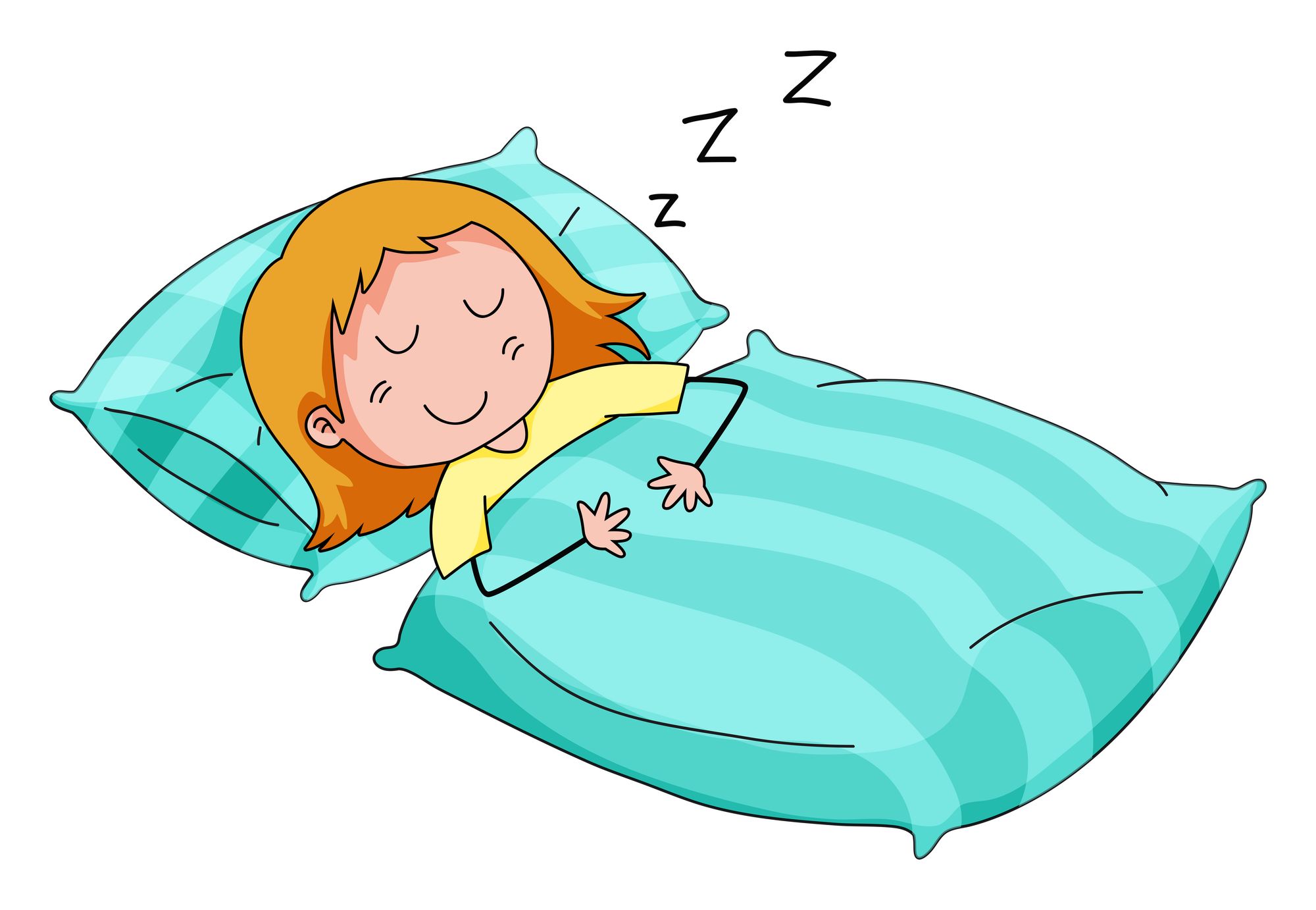 Clip art kids, deep sleep.