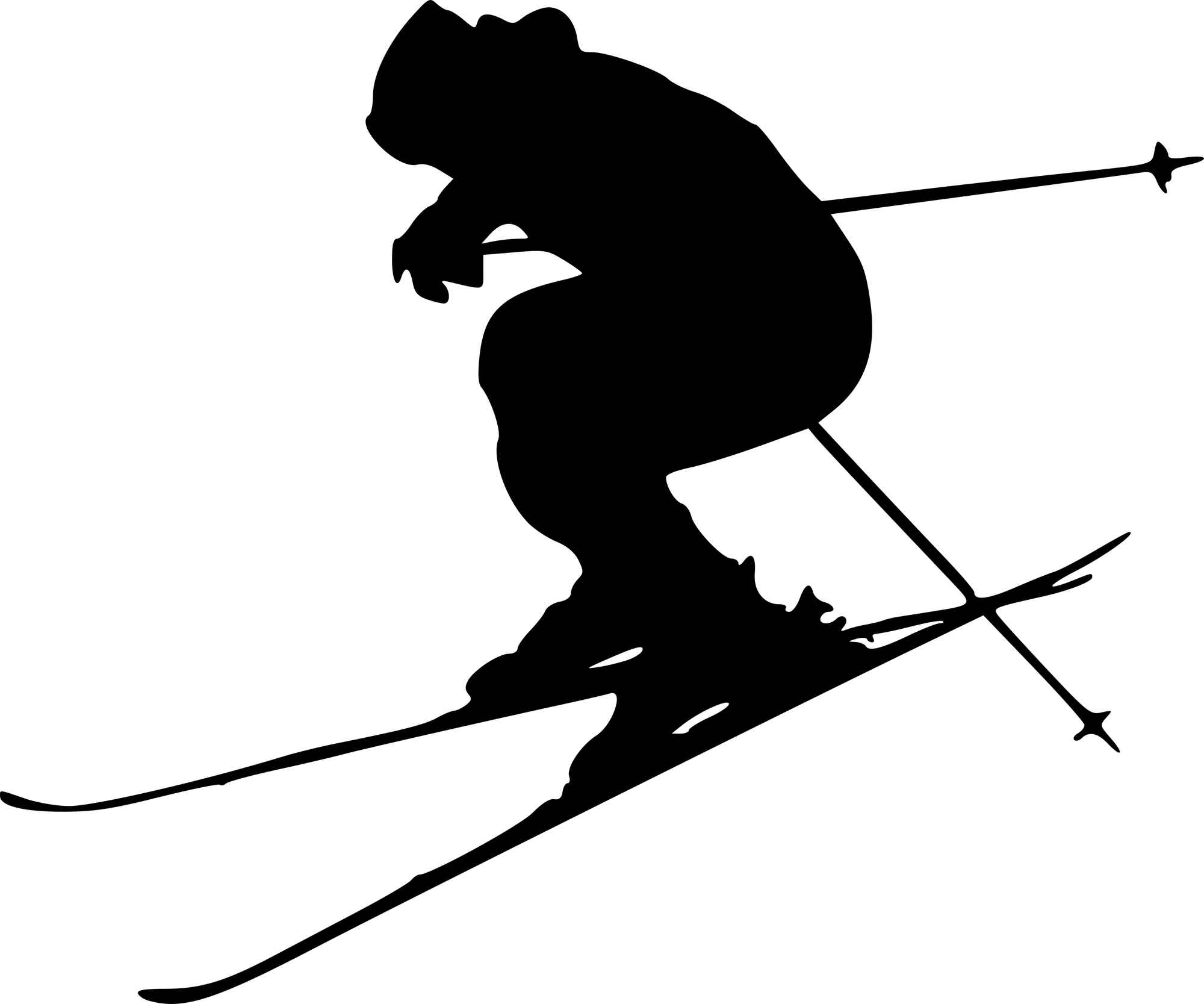 Ski adventure icons set.