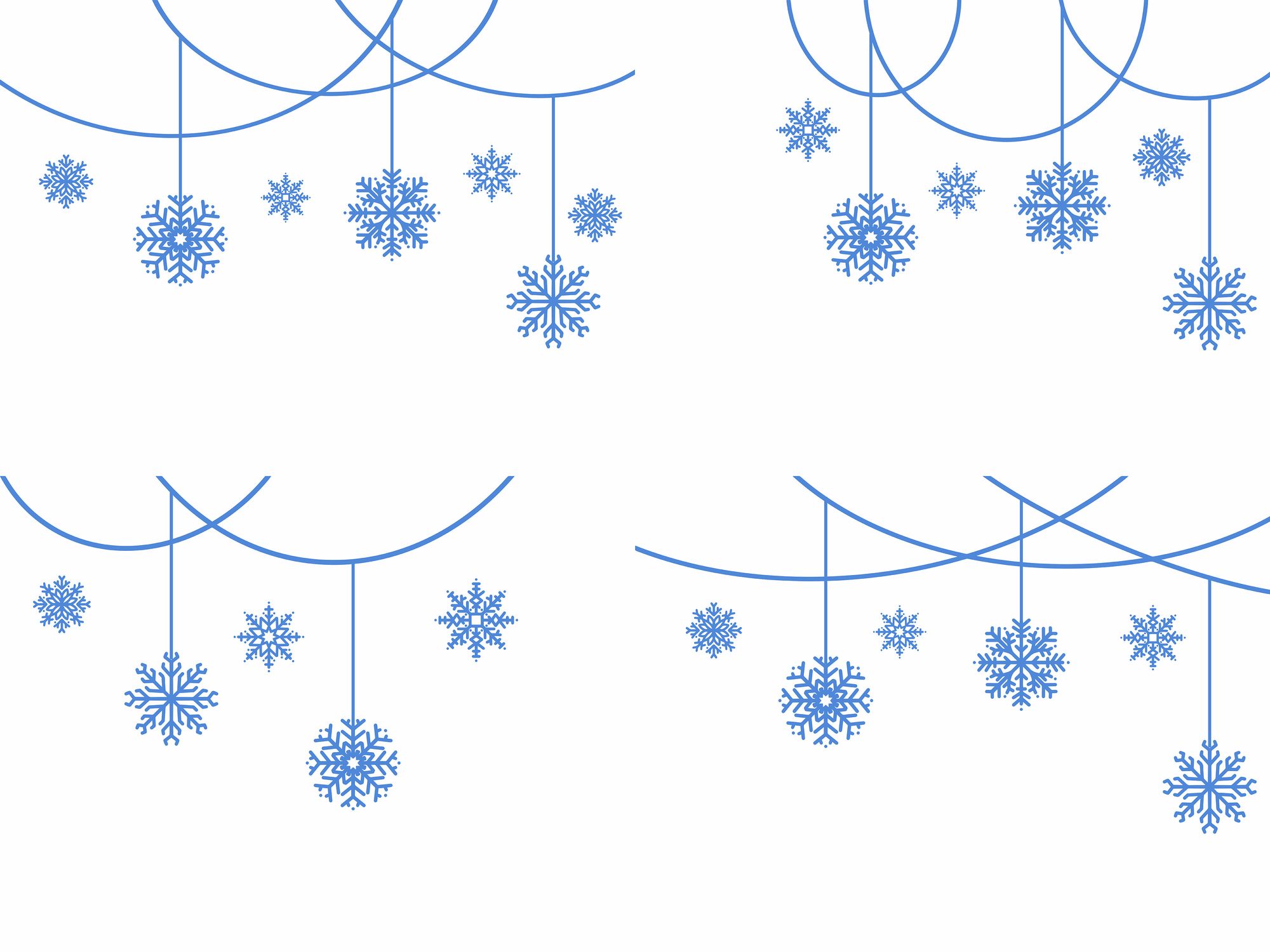Watercolor snowflake, a festive touch.
