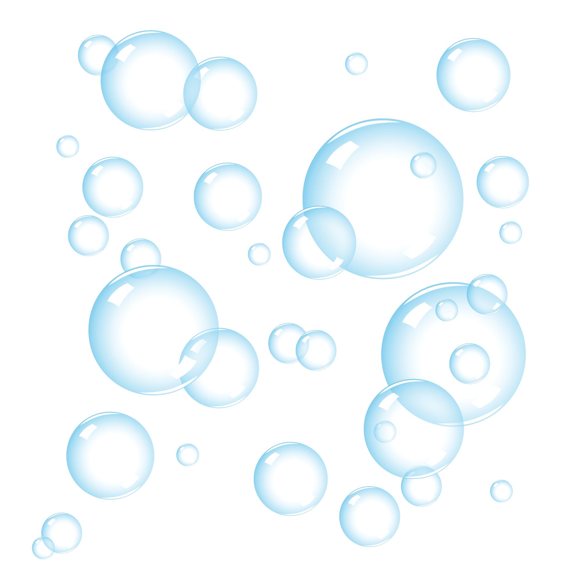 Clipart of soap bubbles.