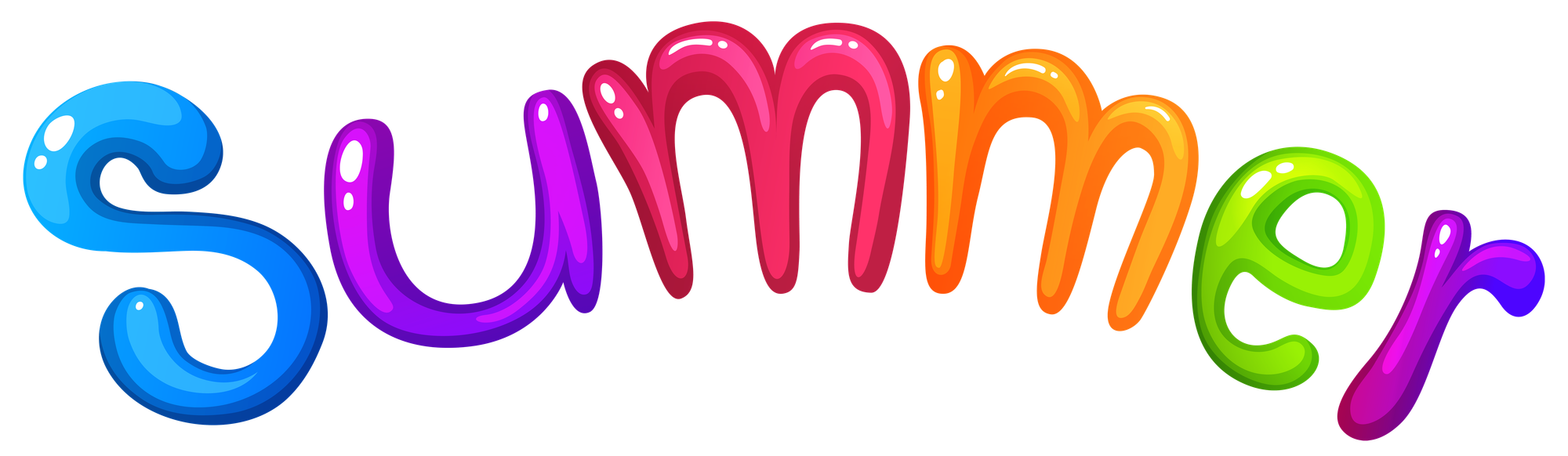 Summer scene with a twist, fun clip art.