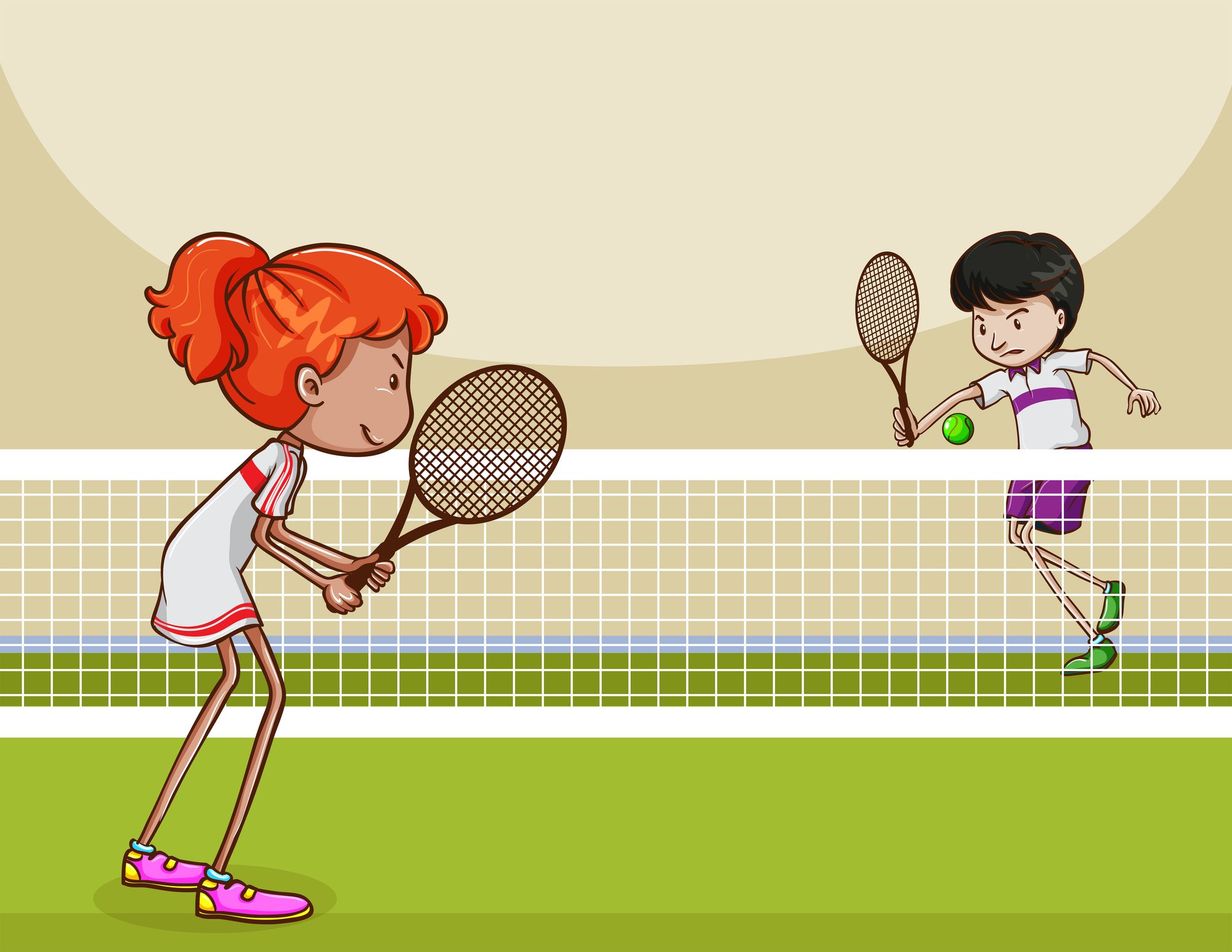 Stylish tennis poster design.