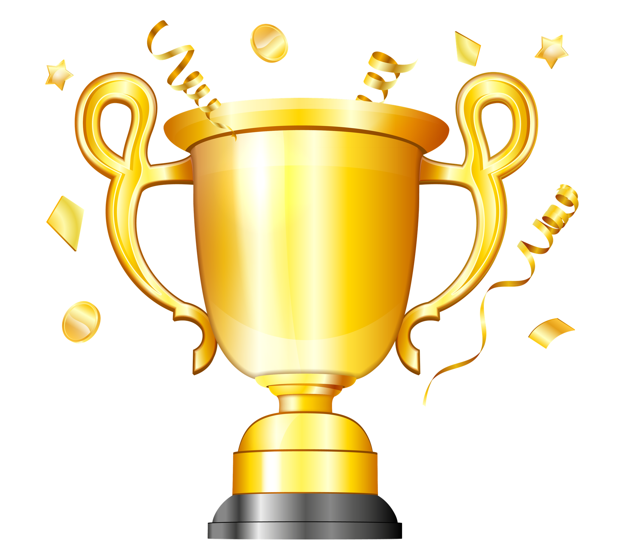 Transparent PNG trophies, perfect for any project.