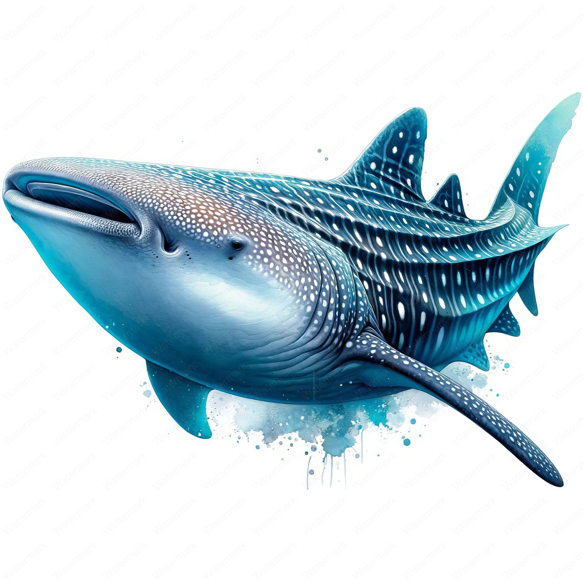 Whale shark bundle, ten marine designs.