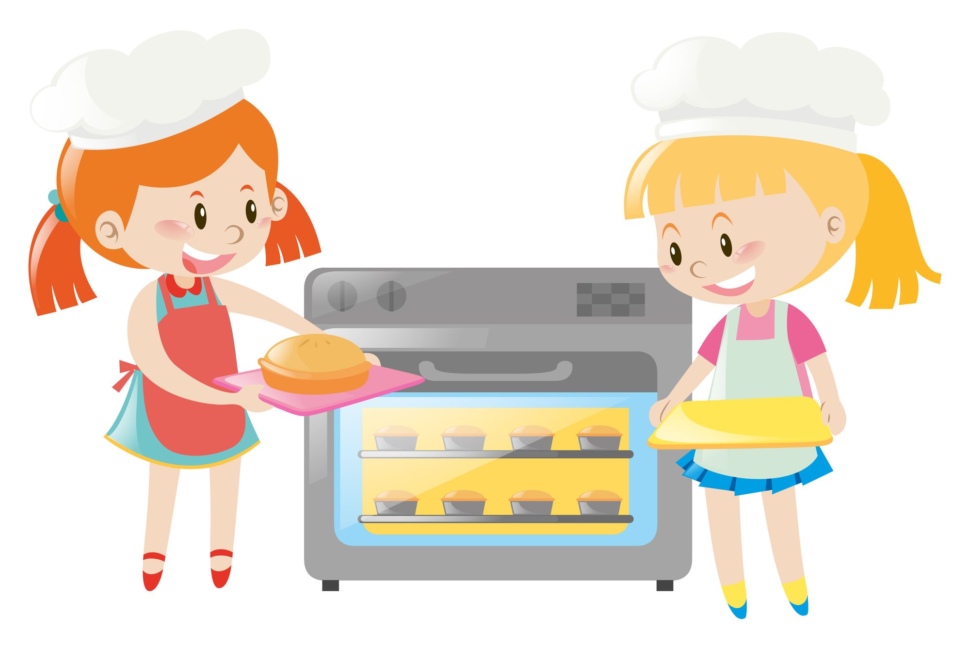 Woman Baking Cake Cartoon Vector Clipart Friendlystoc - vrogue.co