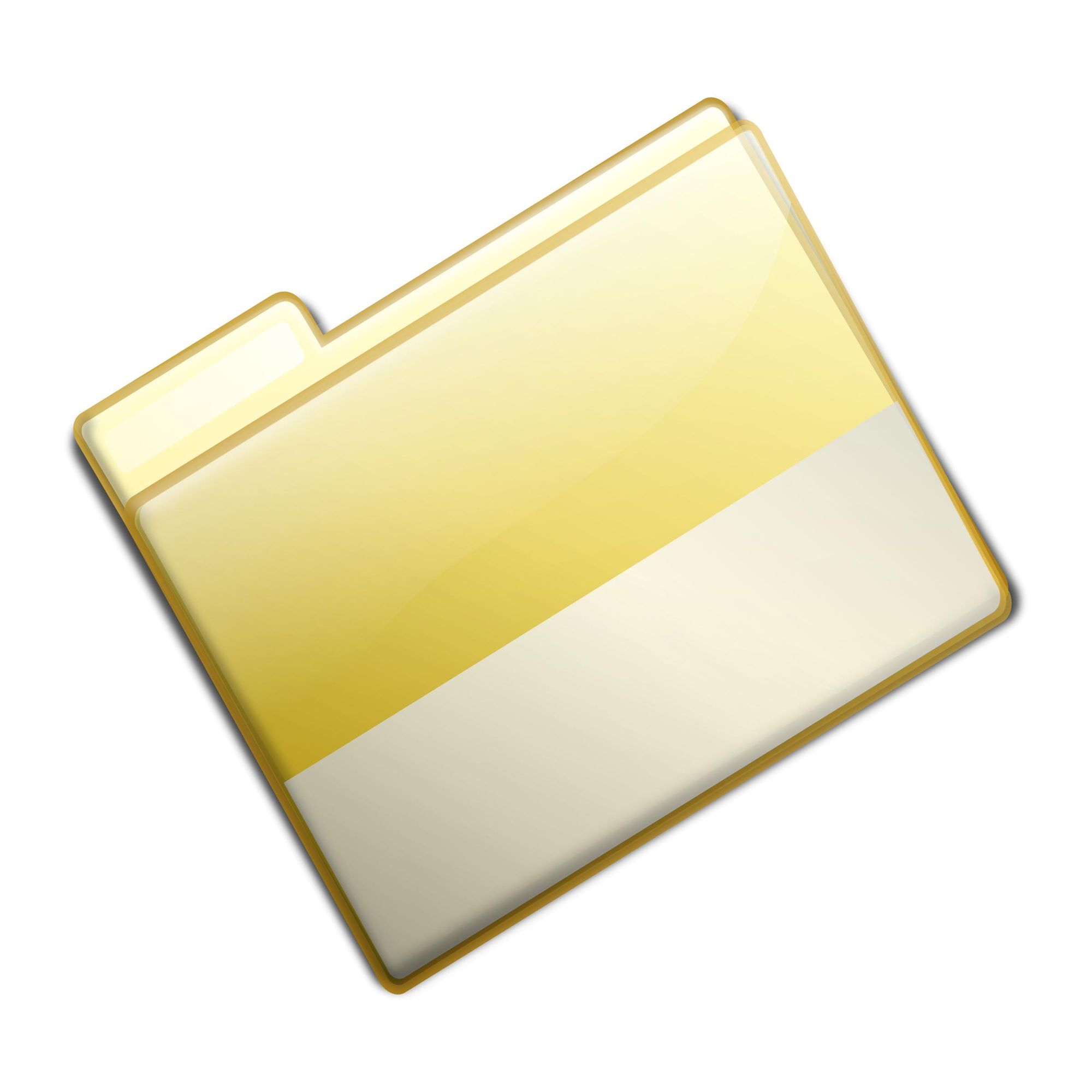Bright yellow folders, a fun illustration.